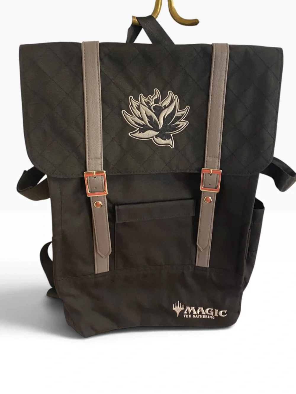 MAGIC THE GATHERING COLLECTORS BACKPACK BLACK AND GRAY LOTUS FLOWER BRAND NEW!
